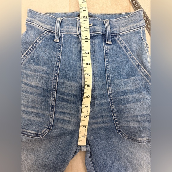 MOTHER The Wrapper Patch Springy Ankle We The Animals Blue Size 24 - Picture 13 of 15